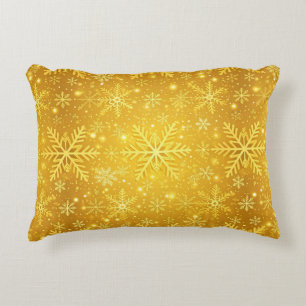 Gouden Sneeuw Accent Kussen