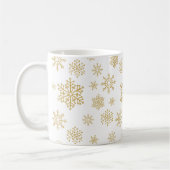 gouden sneeuwvlok koffiemok (Links)