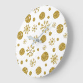 Gouden Sneeuwvlokken 1 Grote Klok (Hoek)