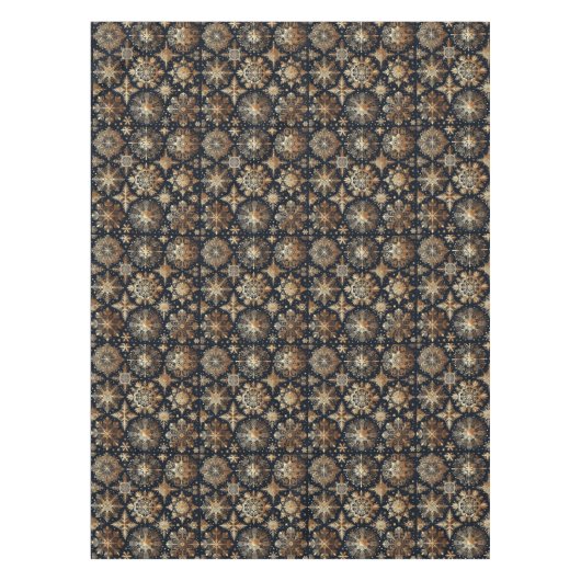 Gouden sneeuwvlokken tafelkleed (Voorkant)