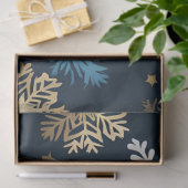 Gouden sneeuwvlokken tissuepapier (Geschenk)