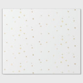 Gouden Sparkle Confetti Gift Wrapping Paper Cadeaupapier (Vlak)