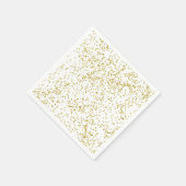 Gouden Sparkle Confetti Stippen Servetten (Hoek)