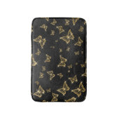 Gouden Sparkle Glam Vlinders Badmat (Voorkant Verticaal)