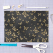 Gouden Sparkle Glam Vlinders Tissuepapier (Craft)