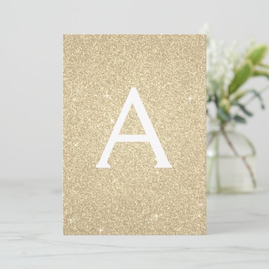 Gouden Sparkle Glitter 13e Dertien Verjaardag Kaart (Staand voorkant)