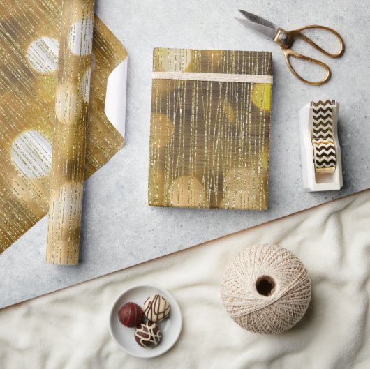 Gouden Sparkle Glitterij Cadeaupapier (Crafts)