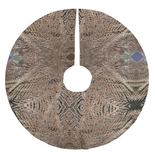 Gouden Sparkle Star Kerstboom Rok (Voorkant)