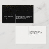 Gouden spikkels visitekaartje (Voorkant / Achterkant)