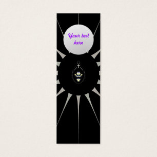 Gouden Spin Bookmark op Maat Mini Visitekaartjes