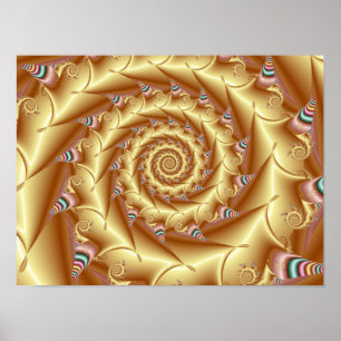 Gouden Spiraal Poster