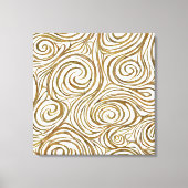 Gouden spiralen Elegantie Canvas Afdruk (Voorkant)
