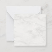 Gouden Splash Wit Marmeren Monogram Sjabloon Elega (Achterkant)