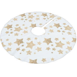 Gouden sprankelende sterren Vrolijk Kerstfeest Vak Kerstboom Rok