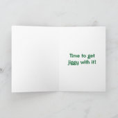 Gouden St. Patrick van het Kaliber Dag Kaart (Binnen)