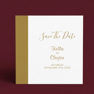 Gouden Staaf Minimalistische Moderne Save The Date