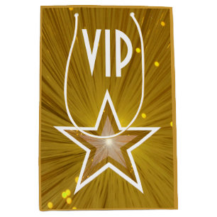 Gouden Star print VIP geschenktas medium Medium Cadeauzakje
