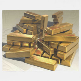 GOUDEN STAVEN FLEECE DEKEN