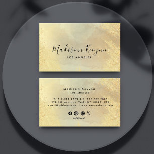 Gouden steen glitter textuur visitekaartje