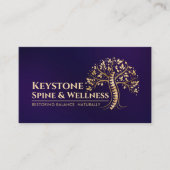 gouden stekelboom visitekaartje (Voorkant)