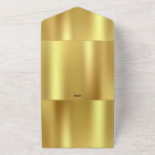 Gouden ster all in one uitnodiging (Buitenkant)