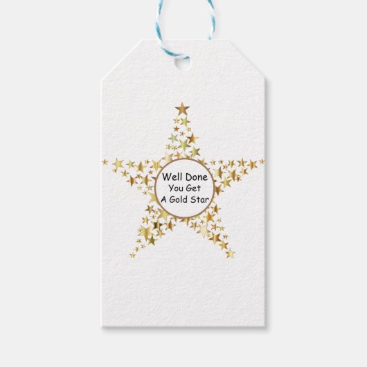 Gouden Ster Cadeaulabel (Voorkant)