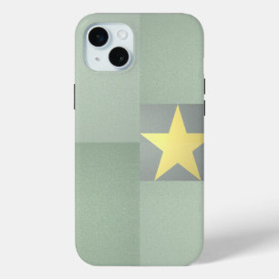 Gouden Ster Excellence Elegant Getextureerd Salie iPhone 15 Mini Hoesje