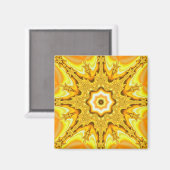 Gouden ster Fractal magneet (Voorkant / Achterkant)
