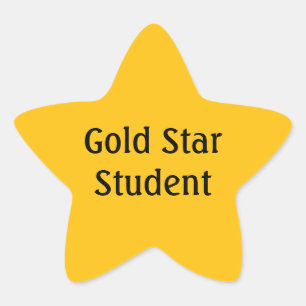 Gouden Ster Leerling Sticker Beloning Leraar