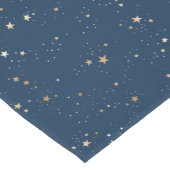 Gouden Ster op Blauwe Nachtpatroon Medium Tafelloper (Hoek)