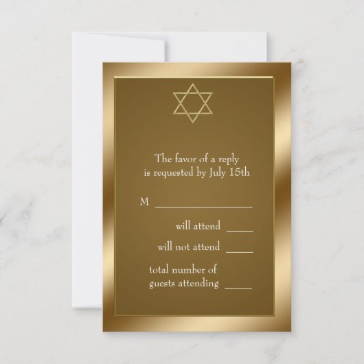 Gouden Ster van David RSVP (Voorkant)