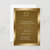 Gouden Ster van David RSVP (Voorkant / Achterkant)
