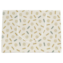 Gouden sterren en boombrunches groot cadeauzakje