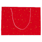 Gouden sterren en sprankels | Gepersonaliseerde ro Groot Cadeauzakje (Achterkant)