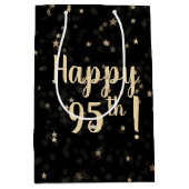 Gouden sterren en Stippen 95e verjaardag Medium Gi Medium Cadeauzakje (Voorkant)