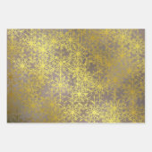 gouden sterren, kerstpapier, winter+patte, groente inpakpapier vel (Voorkant)