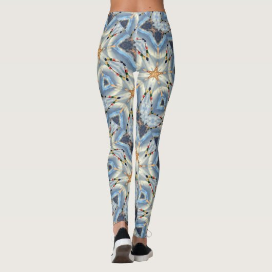 gouden sterren kosmische draak leggings (Achterkant)