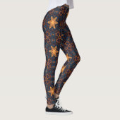 Gouden sterren met blauwe achtergrond leggings (Rechts)