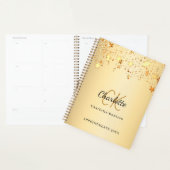 Gouden sterren naam monogram 2026 planner (Display)