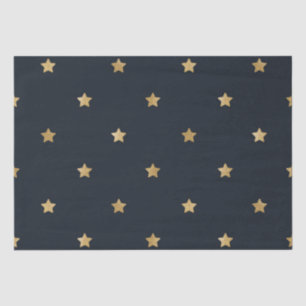 Gouden sterren op Midnight Black Tissuepapier