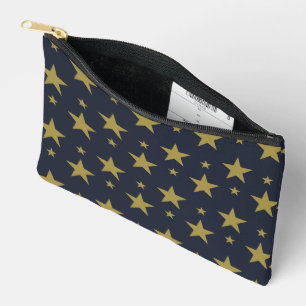 Gouden sterren op Navy Blue - Elegant en tijdloos Etui