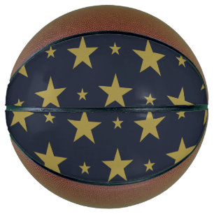 Gouden sterren op Navyblauw – Elegant en Tijdloos Basketbal