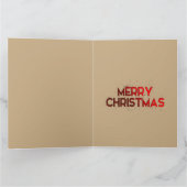 Gouden sterren, Ornamenten, vrolijk kerstfeest Kaart (Binnen)