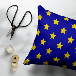 Gouden sterren patroon, marineblauw, exclusief accent kussen