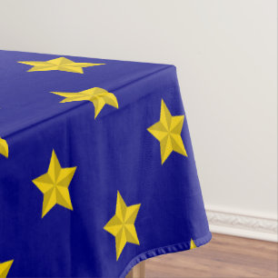Gouden sterren patroon, marineblauw, exclusief tafelkleed