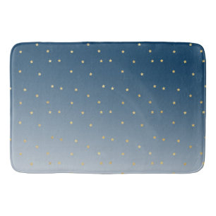 Gouden sterren Sky Shine Bright Ombre Badmat