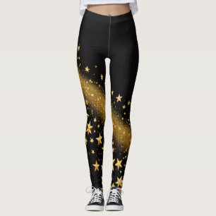 Gouden Sterrenstof: Betoverend & Fonkelend Leggings