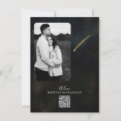 Gouden sterrenstof Eclips Hemels Bedankt Kaart (Achterkant)