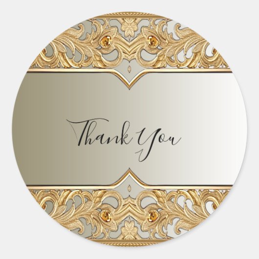 Gouden  Sticker (Voorkant)