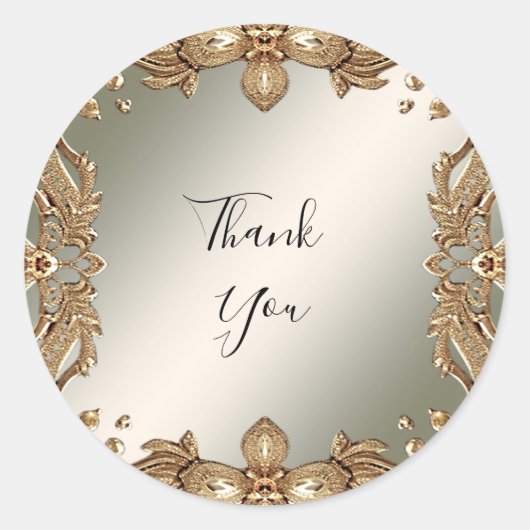 Gouden  Sticker (Voorkant)